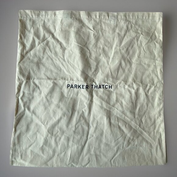New Parker Thatch Dust Bag Tote Large Ivory RARE Linen Protect Designer Purse - Picture 1 of 6